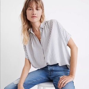 Madewell Central Striped Shirt Size L